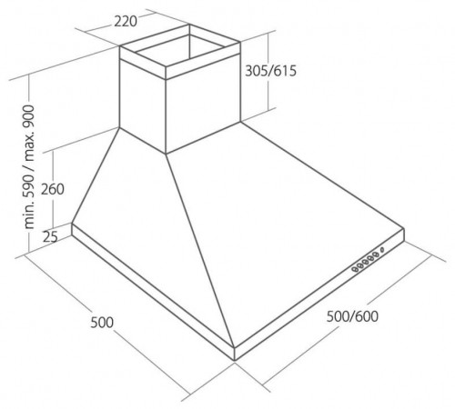 Akpo WK-4 Classic Eco 60 Wall-mounted Stainless steel image 3