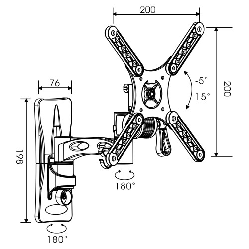 TV Mount TM Electron 25 kg 10"-32" image 3