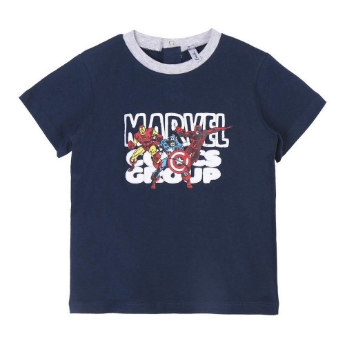 Child's Short Sleeve T-Shirt Marvel Grey 2 Units image 3