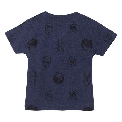 Krekls ar Īsām Piedurknēm Bērniem Marvel Tumši zils image 3
