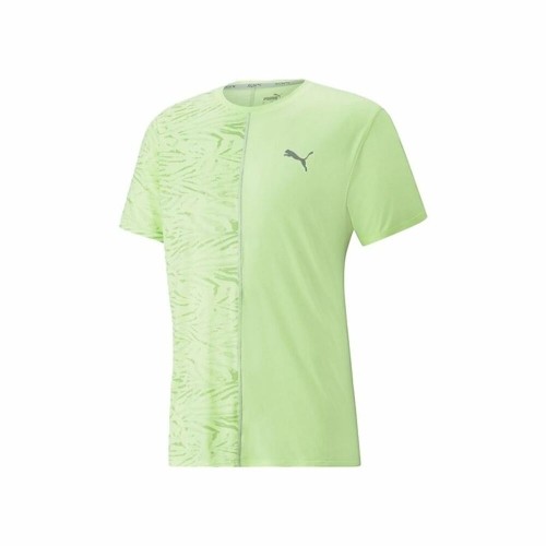 Short-sleeve Sports T-shirt Puma Run Graphic Lime green image 3