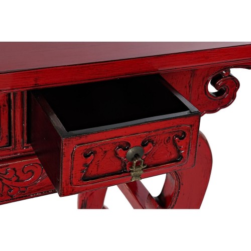 Console DKD Home Decor Red Metal Elm wood (135 x 37 x 89 cm) image 3