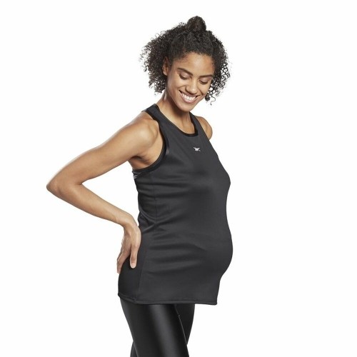 Īsais Sieviešu Tops Reebok Studio Maternity Restorative Melns image 3