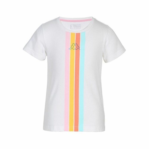 Child's Short Sleeve T-Shirt Kappa Quome K White image 3