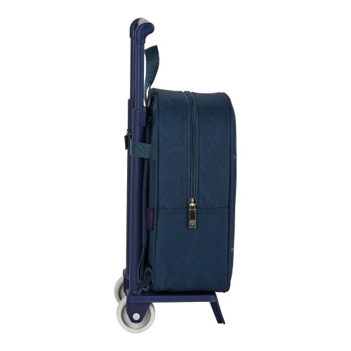 Школьный рюкзак с колесиками F.C. Barcelona Синий (22 x 28 x 10 cm) image 3