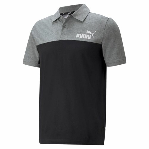 Vīriešu Krekls ar Īsām Piedurknēm Puma  Essentials+ Block M Pelēks image 3
