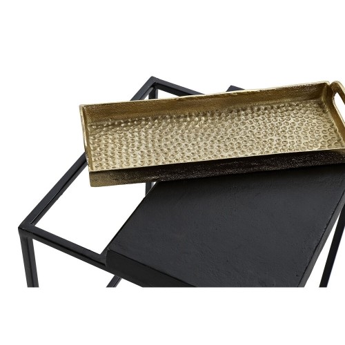 Mazs galdiņš DKD Home Decor Melns Bronza Tērauds Alumīnijs (43 x 42 x 58.5 cm) image 3