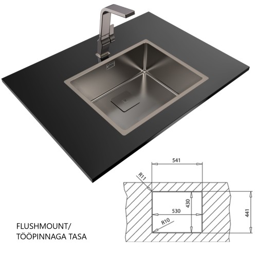 Sink Teka FlexLinea RS15 50.40 titanium image 3