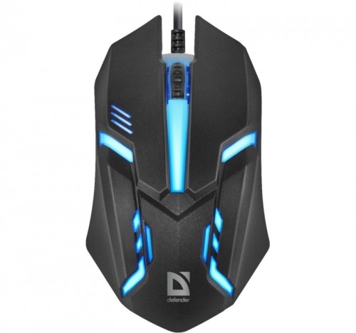 MOUSE  DEFENDER CYBER MB-560L BLACK 7 COLORS 1200DPI 3P image 3