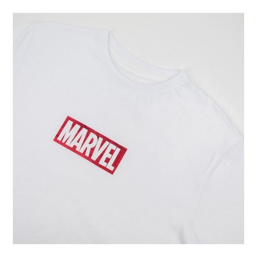 Men’s Short Sleeve T-Shirt Marvel White Adults image 3