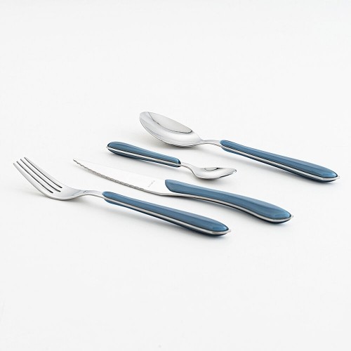 Cutlery Amefa Eclat Navy Blue Metal (24 pcs) image 3