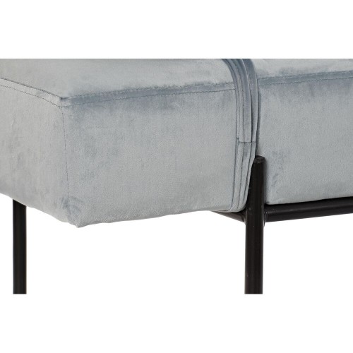 Dīvāns ‘Chaise Longue’ DKD Home Decor Metāls Poliesters Debesu zils (140 x 59 x 42 cm) image 3