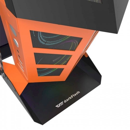 Darkflash K1 computer case (black and orange) image 3