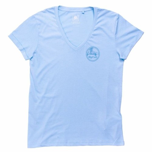 Women’s Short Sleeve T-Shirt Rip Curl Re-entry Light Blue image 3