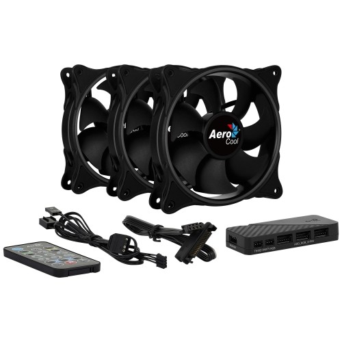 AEROCOOL ECLIPSE 12 PRO ARGB 12cm Комплект кулеров для компьютера с дистанционным управлением image 3