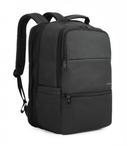 Swissten Laptop Backpack Рюкзак для портативного компьютера 15.6" и отделений с портом USB для зарядки смартфона image 3