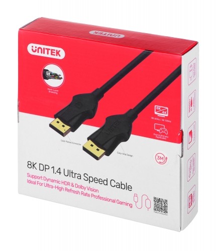 UNITEK C1624BK-3M DisplayPort cable 3 m Black image 3