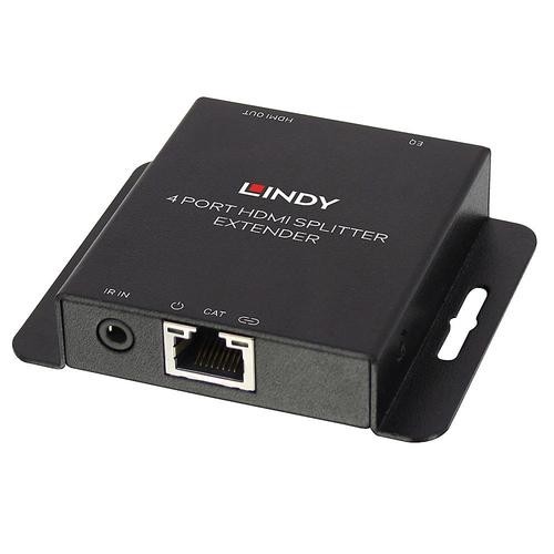 Lindy 50m Cat.6 4 Port HDMI &amp; IR Splitter Extender image 3