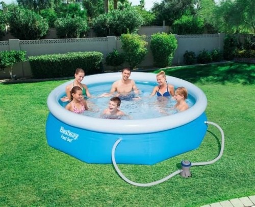 BESTWAY • PROMPT POOL WITH A PUMP • 305 x 76 cm • 3 638 l • Tool-Free Assembly In 10 minutes • Swimming Pool • PVC • 57270 (12055-0) image 3