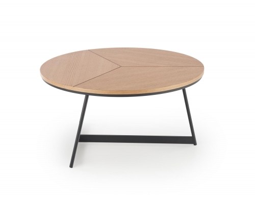 Halmar KARIDA c. table natural oak / black image 3