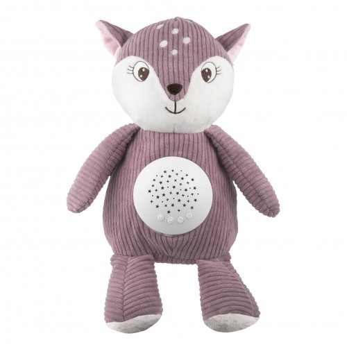 CANPOL BABIES 3in1 plush fawn with music box and projector, 0m +, pink, 77/206_pin image 3