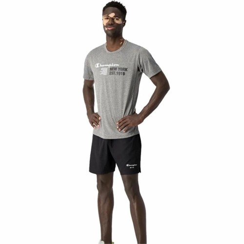 Men’s Short Sleeve T-Shirt Champion  Crewneck Dark grey image 3