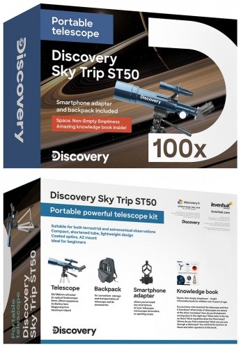 Discovery Sky Trip ST50 teleskops ar grāmatu image 3