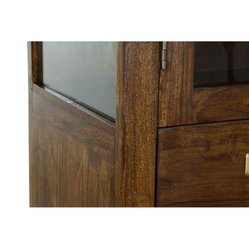 Дисплей-стенд DKD Home Decor Стеклянный Коричневый древесина акации (85 x 42 x 190 cm) image 3