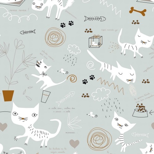 Пододеяльник Panzup Cats (150 x 220 cm) (80/90 кровать) image 3