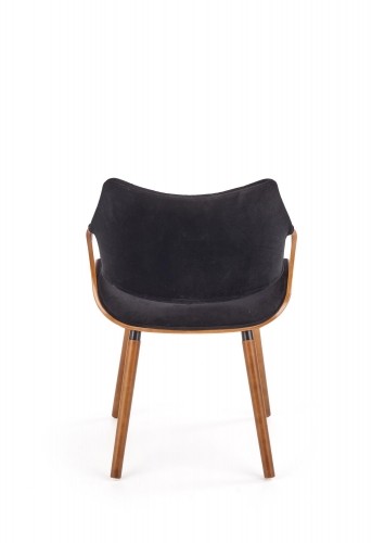 Halmar K396 chair, color: walnut / black image 3