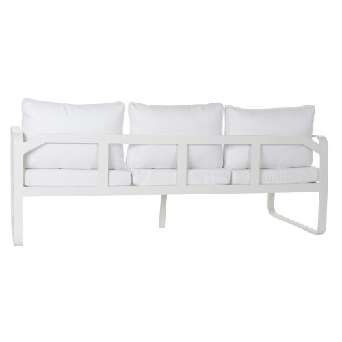 Dārza dīvāns DKD Home Decor Balts Poliesters Alumīnijs (4 pcs) (184 x 72 x 78 cm) image 3