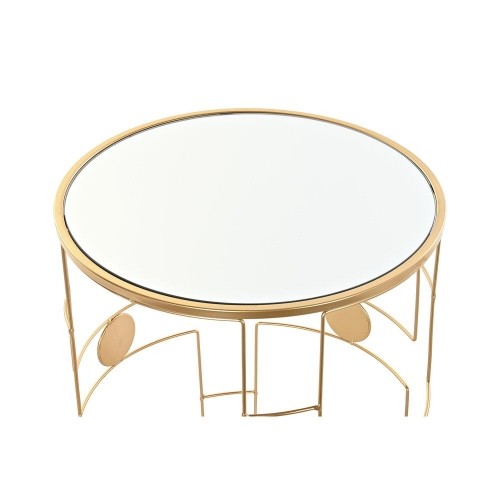 Set of 2 small tables DKD Home Decor Golden 40 x 40 x 54,5 cm image 3