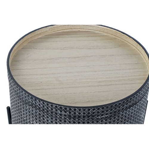 Вспомогательный стол DKD Home Decor Серебристый Чёрный Металл MDF (45 x 45 x 39 cm) image 3