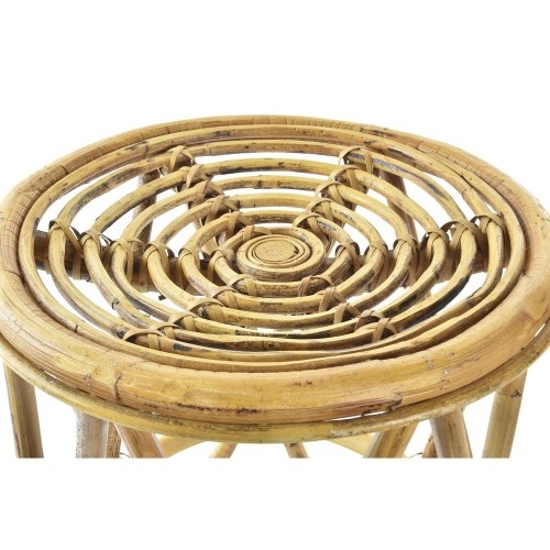 Side table DKD Home Decor Brown Rattan Tropical (38 x 38 x 41,7 cm) image 3