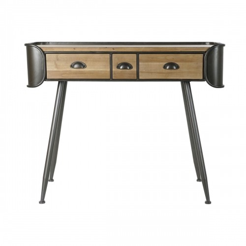 Console DKD Home Decor Grey Natural Metal Fir 103 x 38 x 82,5 cm image 3