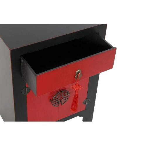 Nightstand DKD Home Decor Black Red Fir MDF Wood 45 x 35 x 66 cm image 3