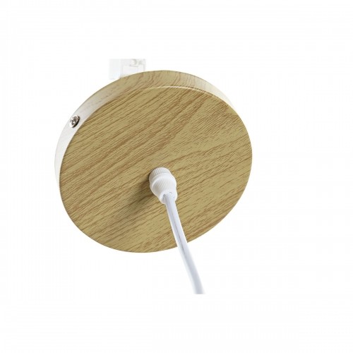 Ceiling Light DKD Home Decor White Natural Bamboo 50 W 100 x 100 x 32 cm image 3