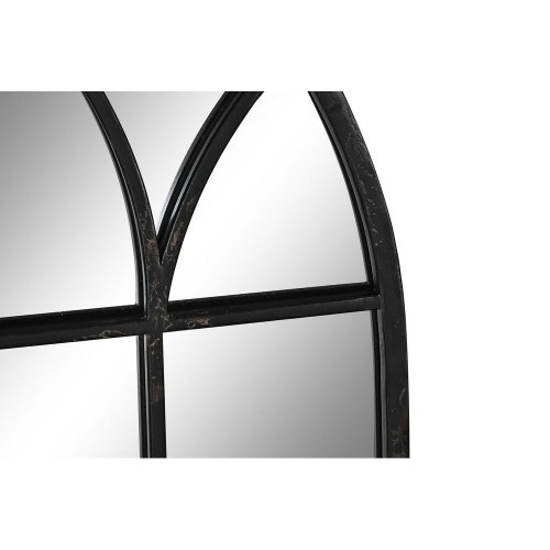 Настенное зеркало DKD Home Decor Чёрный Металл Окна (36 x 2 x 65 cm) image 3