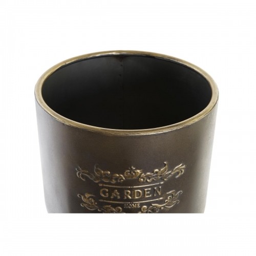 Set of pots DKD Home Decor Black Champagne Metallic Metal Loft 30 x 40 cm 25 x 25 x 80,5 cm (2 Units) image 3