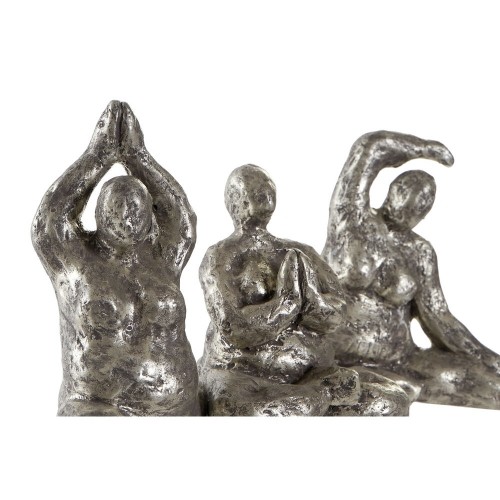 Dekoratīvās figūriņas DKD Home Decor Bronza Sveķi Yoga Moderns (11 x 22,5 x 17 cm) (3 gb.) image 3