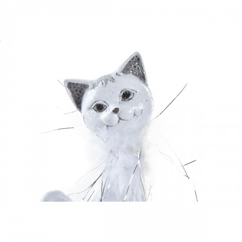 Декоративная фигура DKD Home Decor Белый Смола кот (9 x 9 x 24 cm) image 3