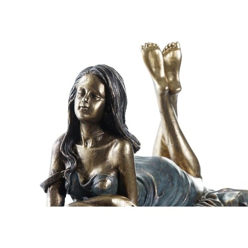 Decorative Figure DKD Home Decor Lady Copper Resin (30,5 x 15,5 x 28,5 cm) image 3