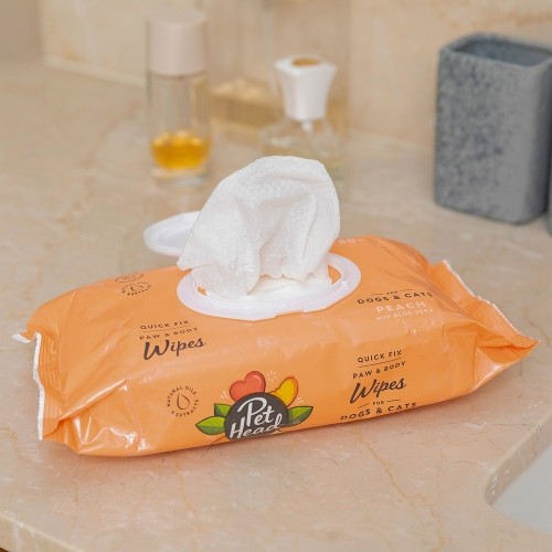 Wet Wipes for Pets Pet Head Quick Fix Peach (80 uds) image 3