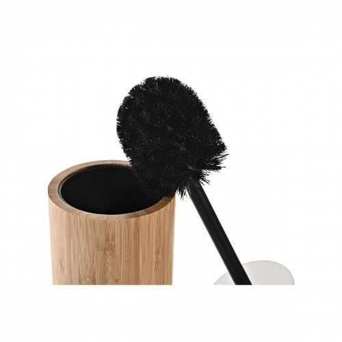 Toilet Brush DKD Home Decor Black Natural Bamboo 10 x 10 x 36,8 cm image 3