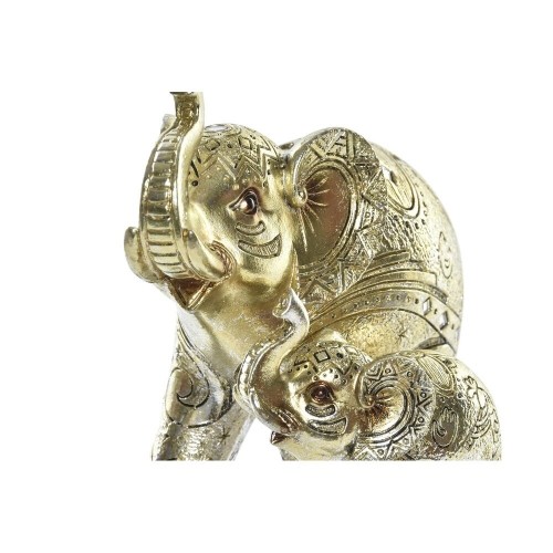 Декоративная фигура DKD Home Decor Слон Позолоченный Смола (17 x 11 x 15 cm) image 3
