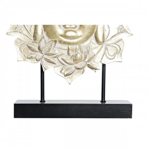 Dekoratīvās figūriņas DKD Home Decor Melns Bronza Buda MDF Sveķi (27 x 8 x 33,5 cm) (2 gb.) image 3