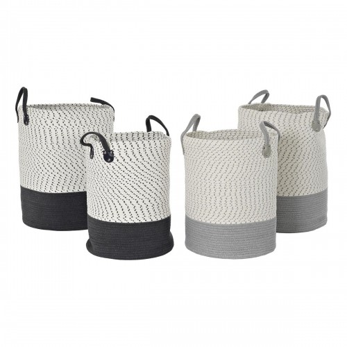 Basket set DKD Home Decor 40 x 40 x 52 cm (2 Units) image 3