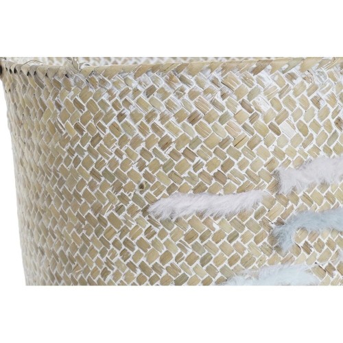 Basket set DKD Home Decor Polyester Natural Fibre (33 x 33 x 24 cm) image 3