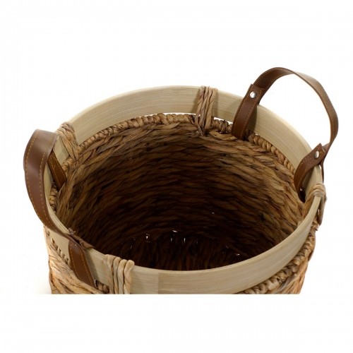 Basket set DKD Home Decor Bamboo Tropical 40 x 40 x 24 cm image 3