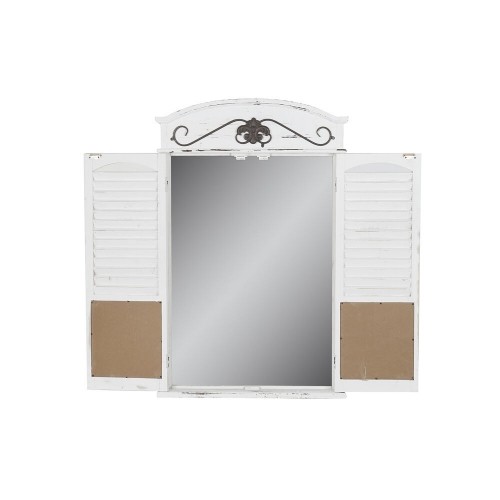 Sienas spogulis DKD Home Decor spogulis Melns Koks Logi Balts (60 x 7 x 94 cm) image 3